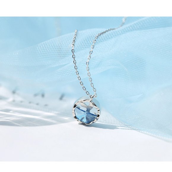 NEW 925 Sterling Silver Mermaid Ocean Necklace - Picture 2 of 6